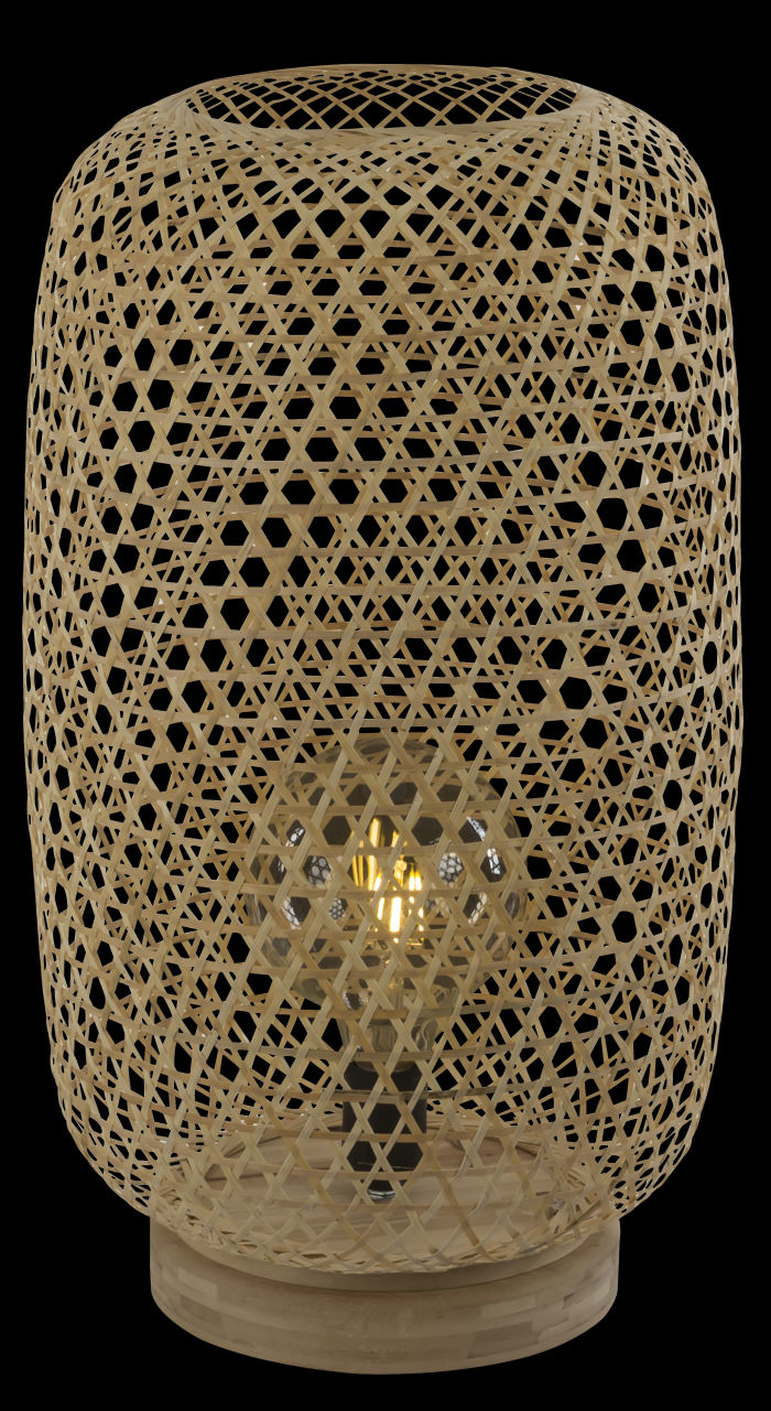 Globo Lighting - MIRENA - Stehleuchte Bambus naturfarben, 1x E27