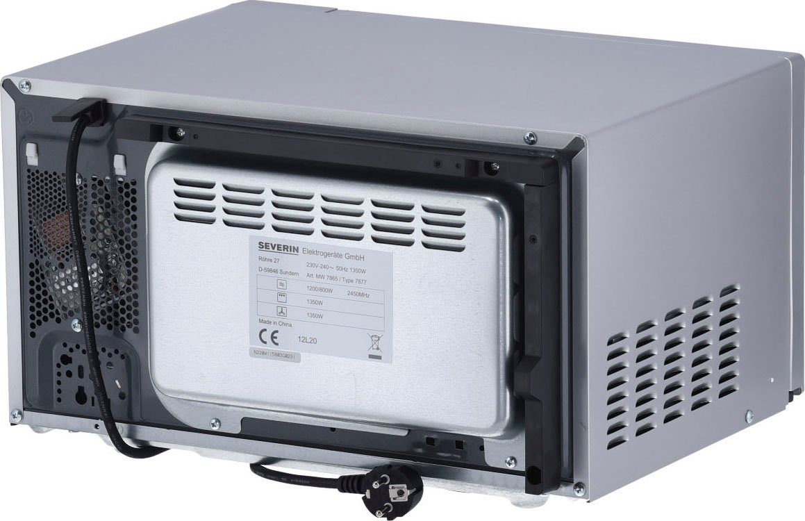 Severin Mikrowelle MW 7773 mit Grill-und Heißluftfunktion 3-in-1, Grill, Heißluft, Mikrowelle, 20 l, 10 Leistungsstufen und 9 Automatik-Kochprogramme