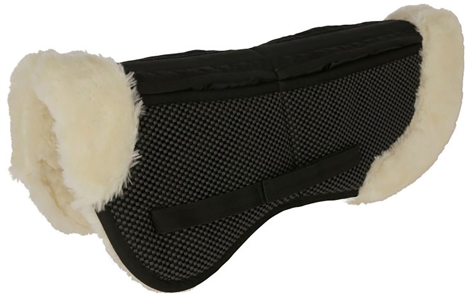 Kerbl Pferde-Satteldecke Korrektursattelkissen, Antislip, schwarz, Webpelz, Full, 3297729