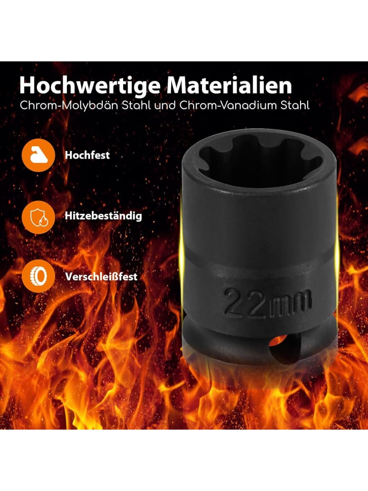 COSTWAY 16 tlg. Set Steckschlüsselsatz in Blau günstig kaufen onesize