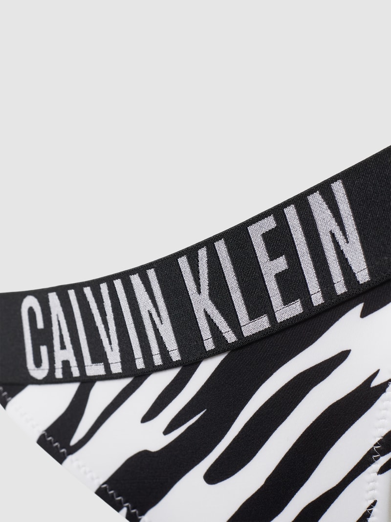 Bikini-Hose mit Animal-Muster Modell 'INTENSE' in schwarz