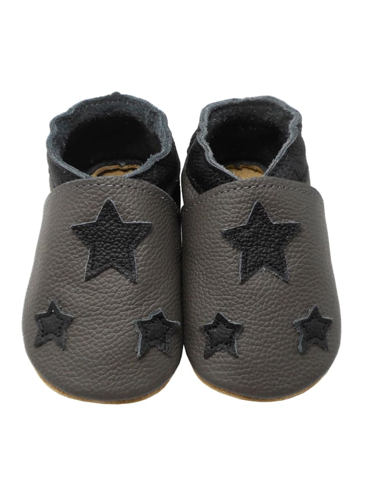 Yalion Leder-Krabbelschuhe 