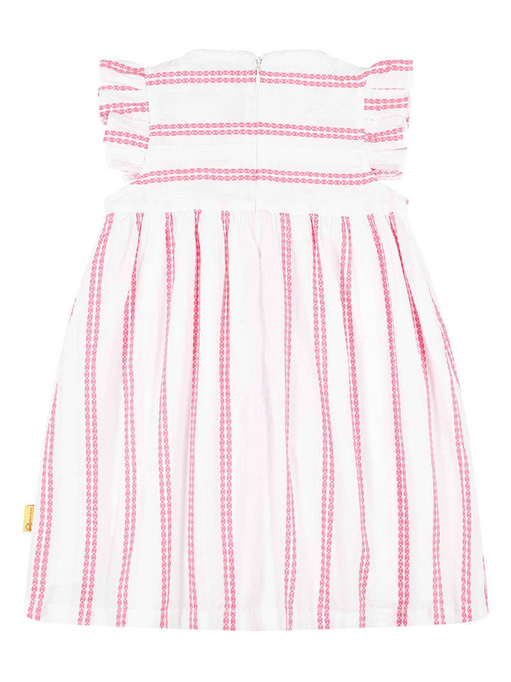 Steiff Kleid in Weiß/ Pink günstig kaufen
