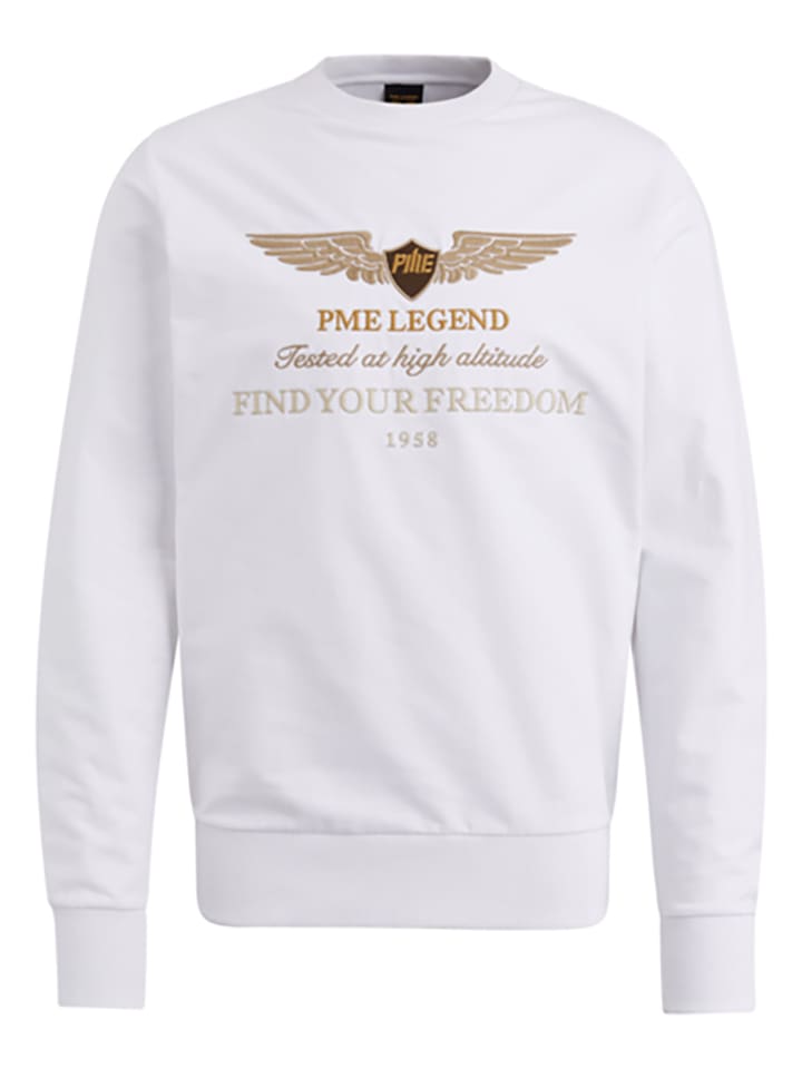 PME Legend Sweatshirt in Weiß günstig kaufen