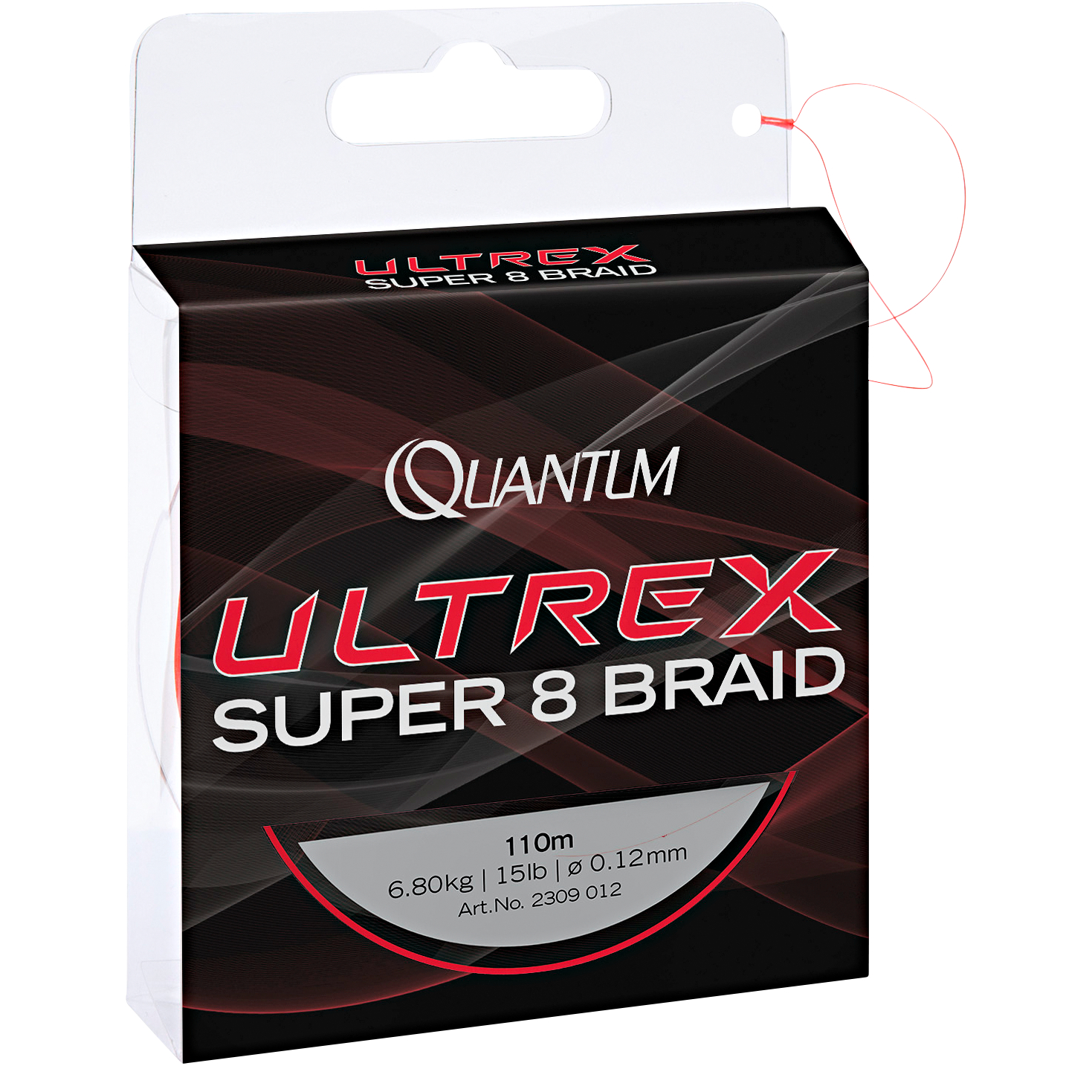 Quantum Angelschnur Ultrex Super 8 Braid (rot, 110 m)