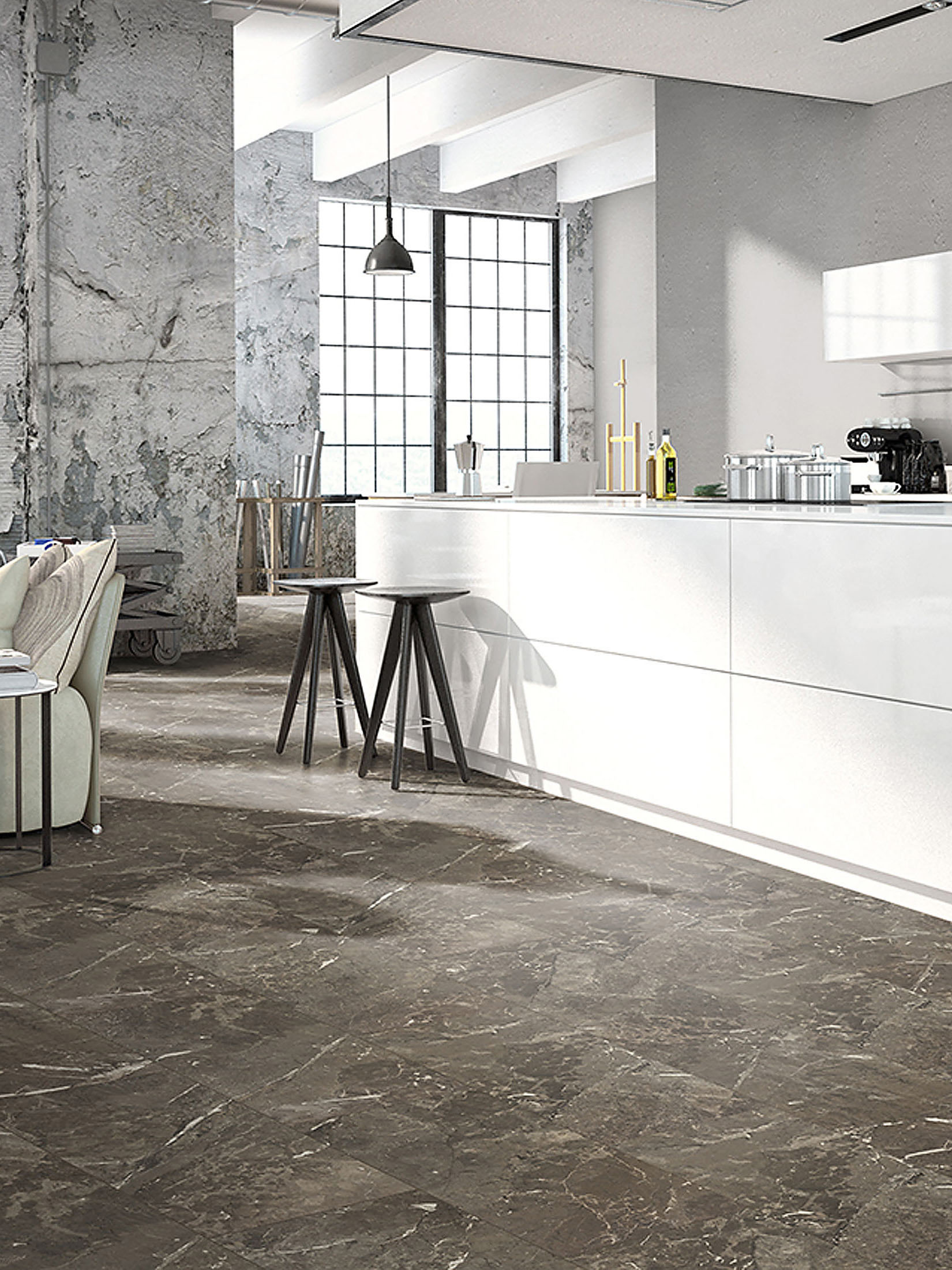 Tiles Klick-Laminat, Granit Dark 62293