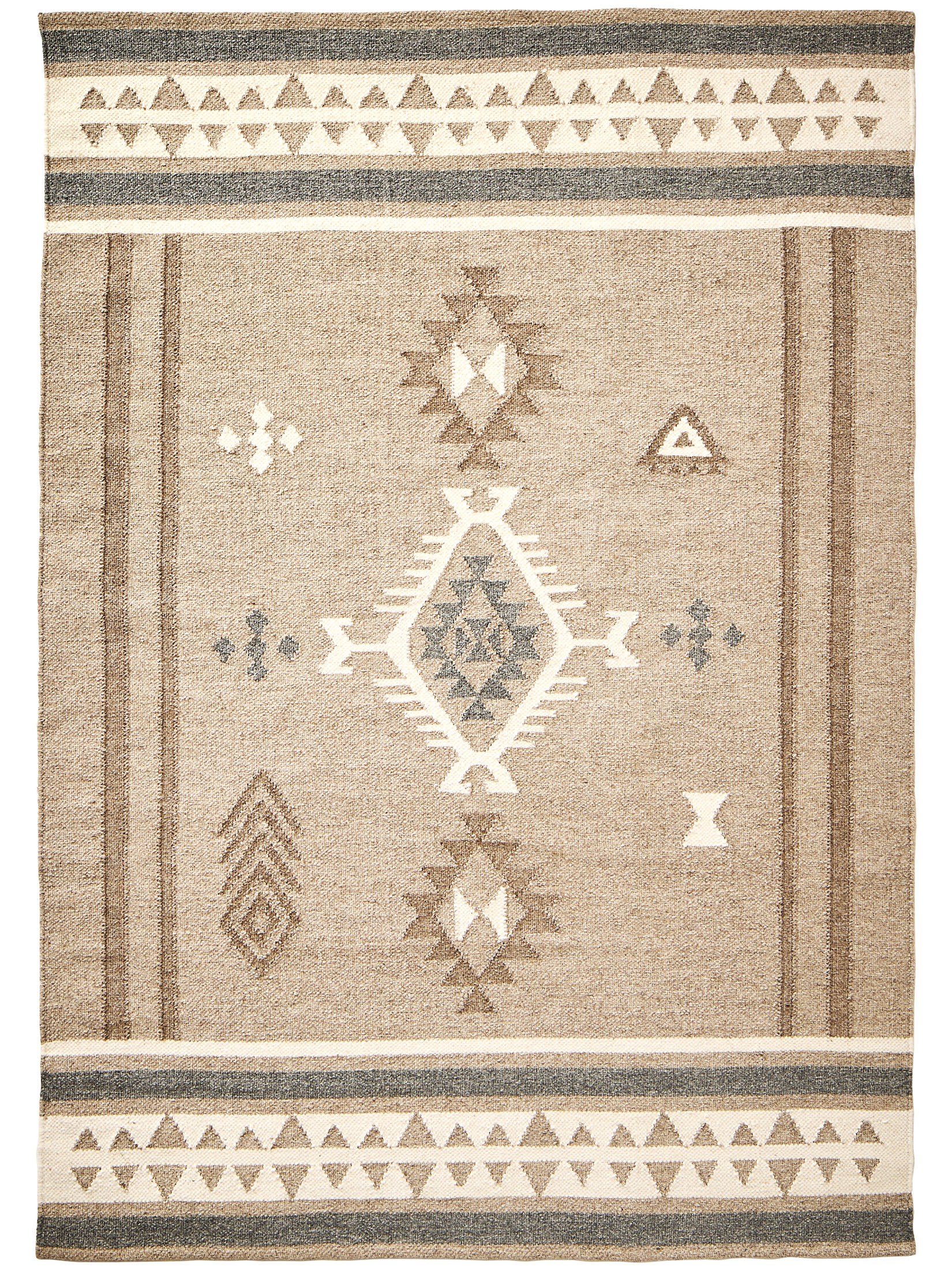 Berga Flachgewebe-Teppich, Light Brown