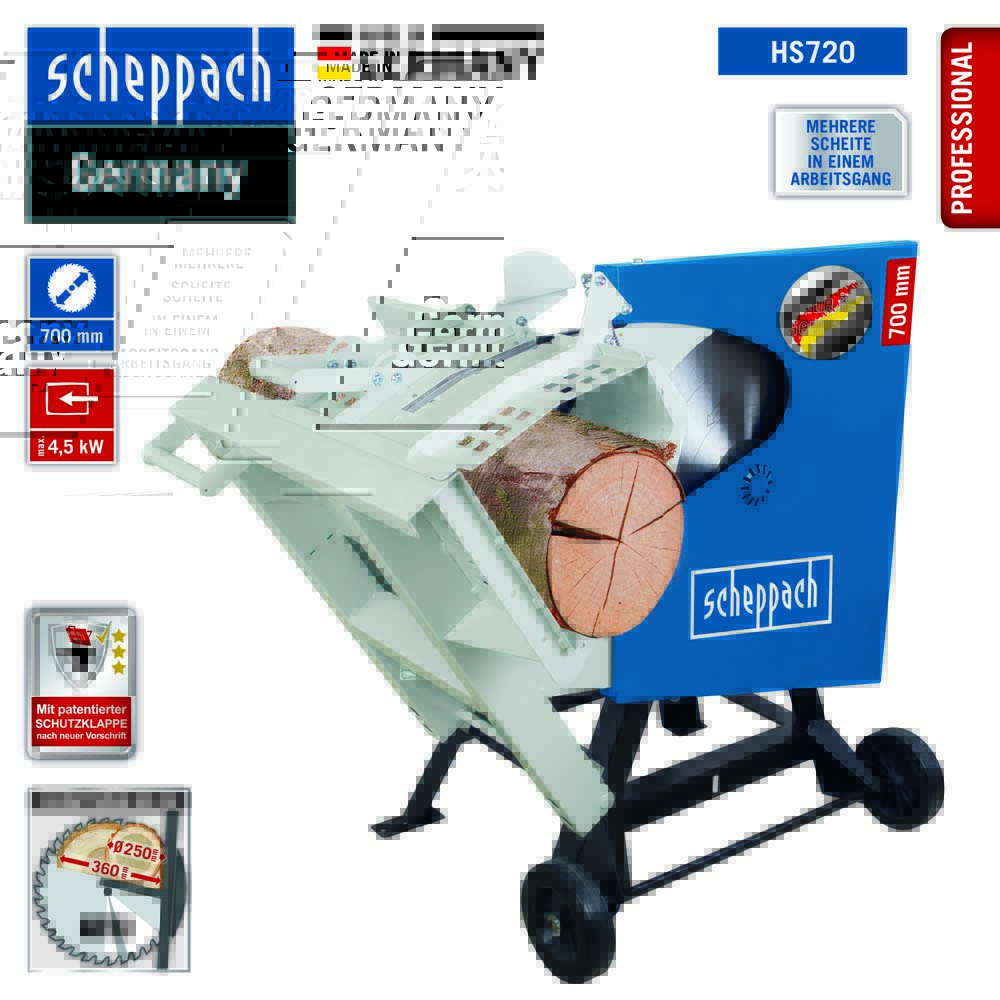 Scheppach Wippkreissäge HS720, 230 V Made in Germany