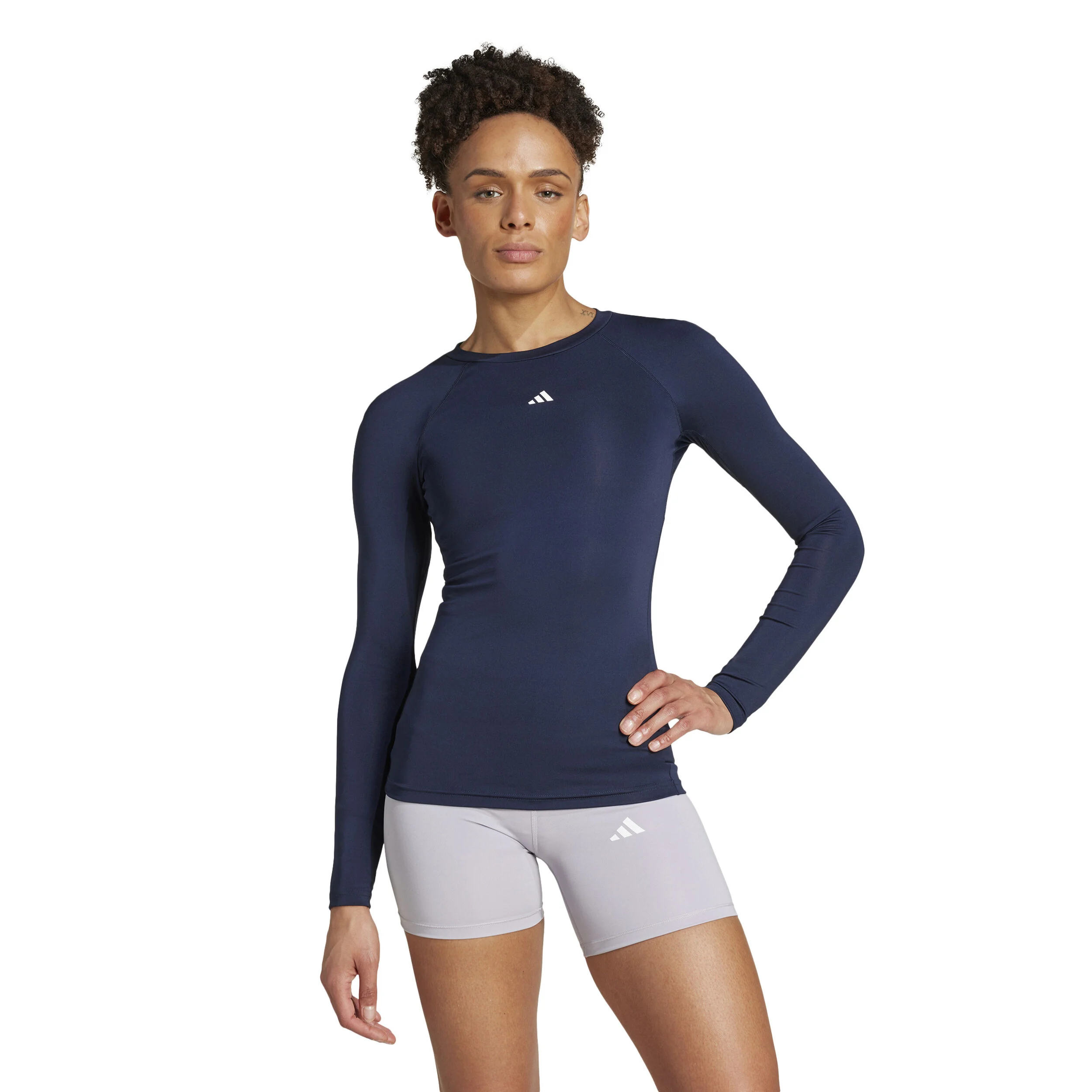 Tech-Fit Longsleeve Damen - Dunkelblau
