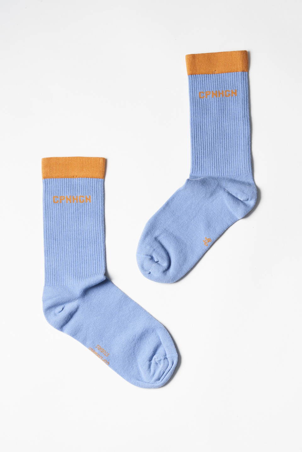 CPH SOCKS 2 cotton blend light blue/orange