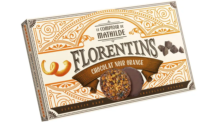 Le Comptoir de Mathilde schwarze Schokoladen Florentiner 100 g
