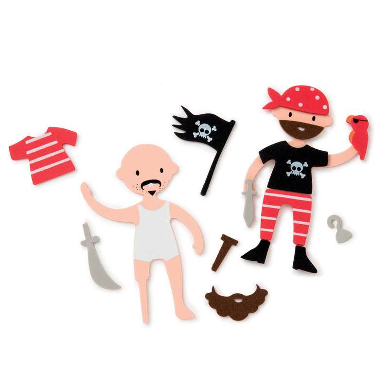 6 pirates en mousse à créer Oxybul