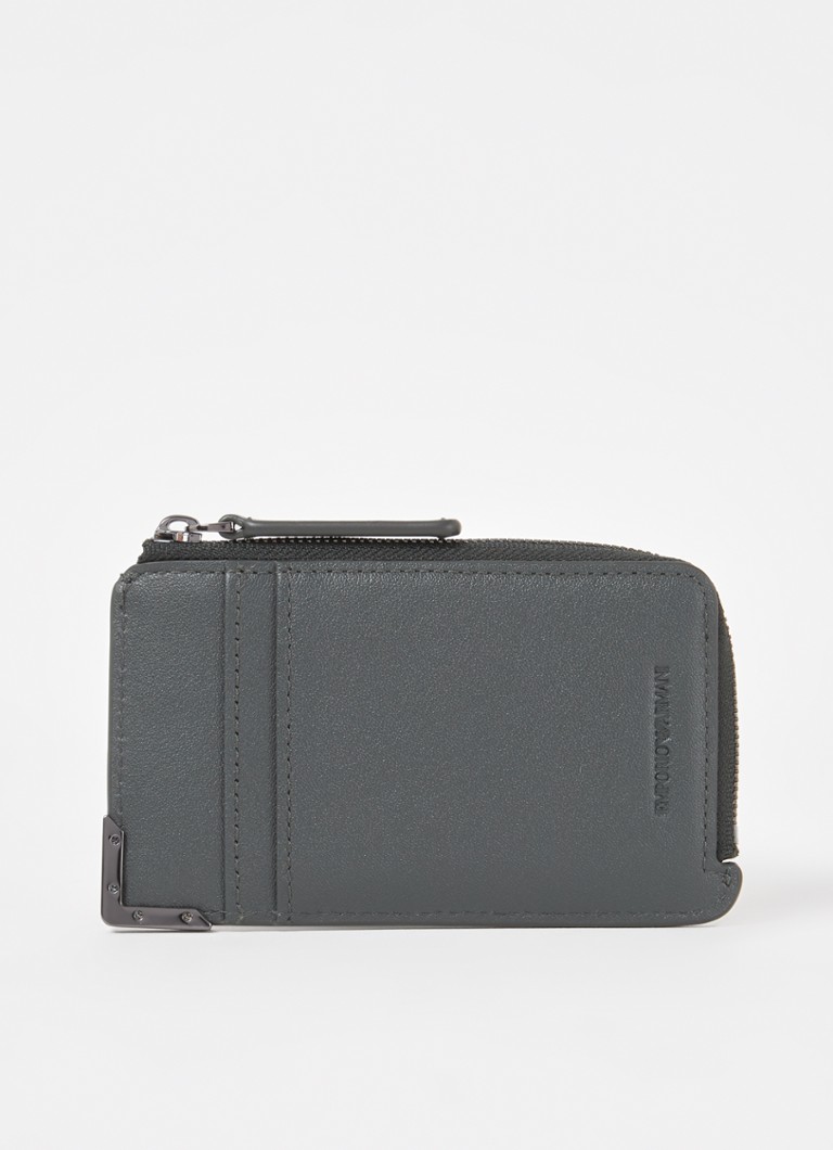Portcard din piele texturată Emporio Armani