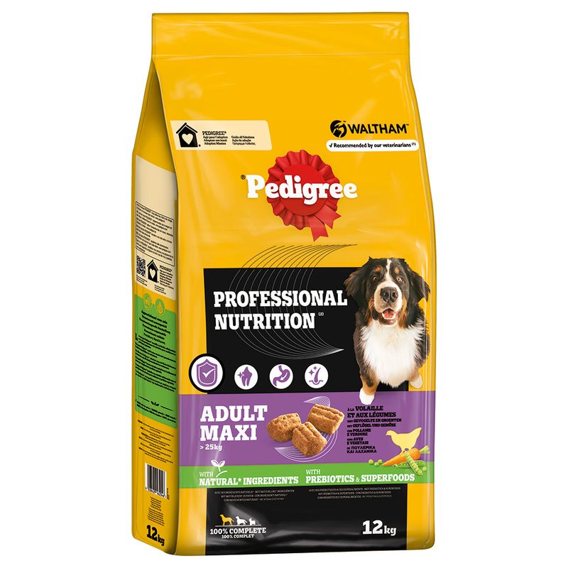 Pedigree Professional Nutrition Adult Maxi >25 kg mit Geflügel & Gemüse