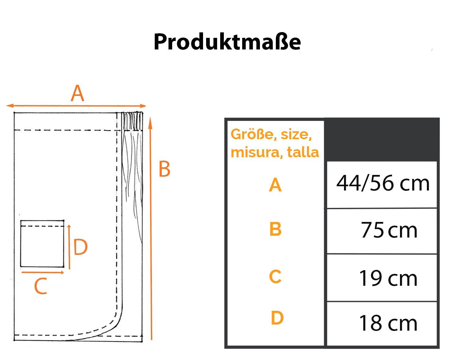 ZOLLNER Kilt, 100% Baumwolle, Knöpfe, Klettverschluss, Knöpfe, 100% Baumwolle, 75x130 cm, vom Hotelwäschespezalisten