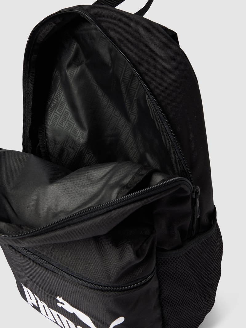 Rucksack mit Label-Details Modell 'Phase' in schwarz