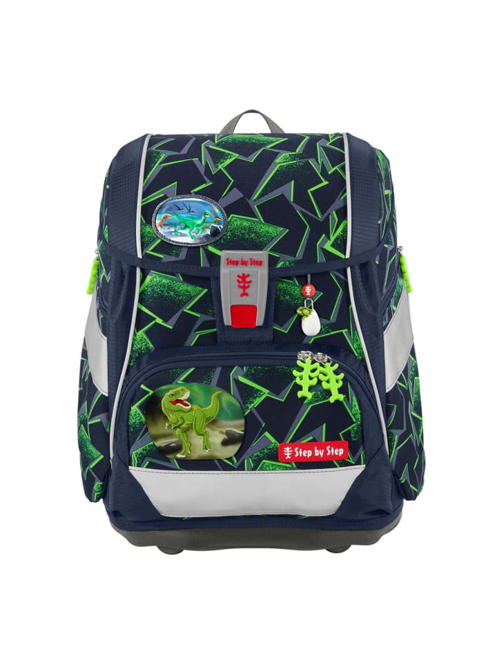 Step by Step 6tlg. Ranzen-Set 2IN1 PLUS in Wild T-Rex Taro günstig kaufen onesize