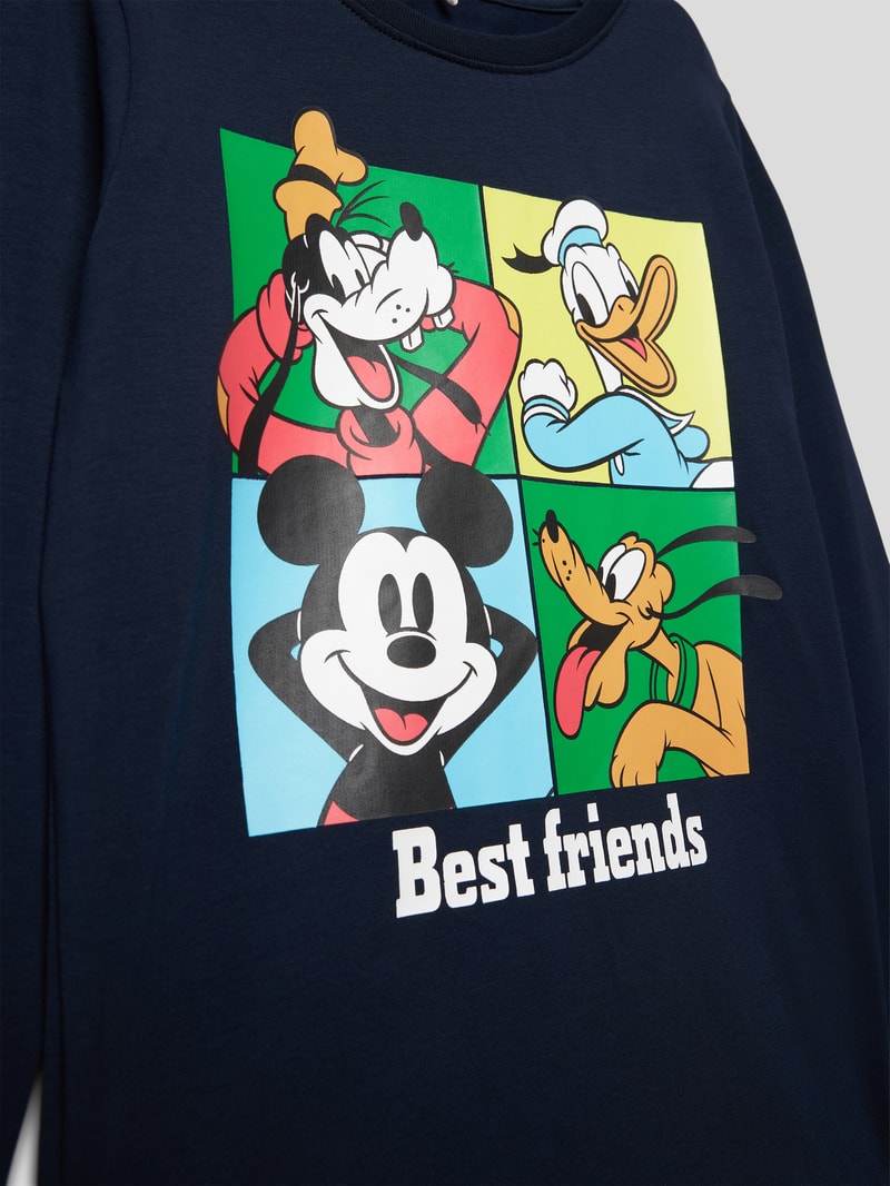 Longsleeve mit Motiv-Print in hellblau