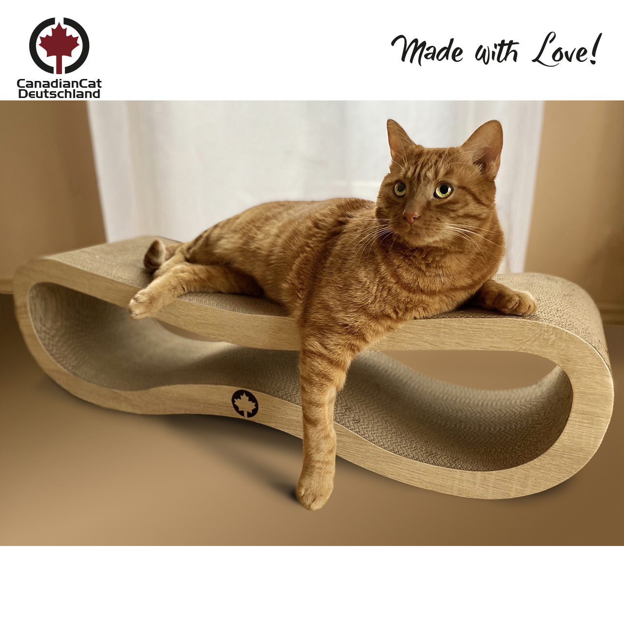 Canadian Cat Company Kratzbretter & Kratzpappen Canadian Cat Company Kratzbrett Orbit 2.0 naturfarben