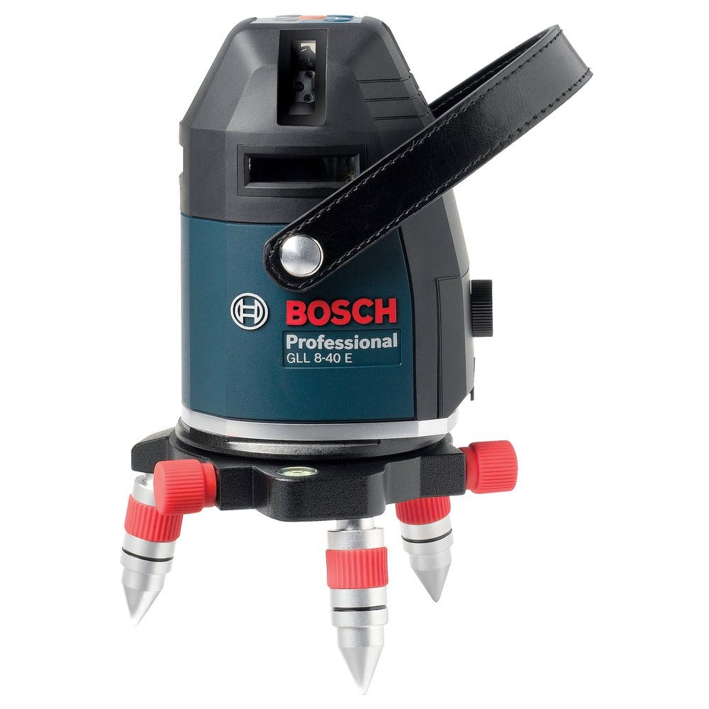 Medidor multilinhas a laser de feixe vermelho BOSCH GLL8-40E com receptor