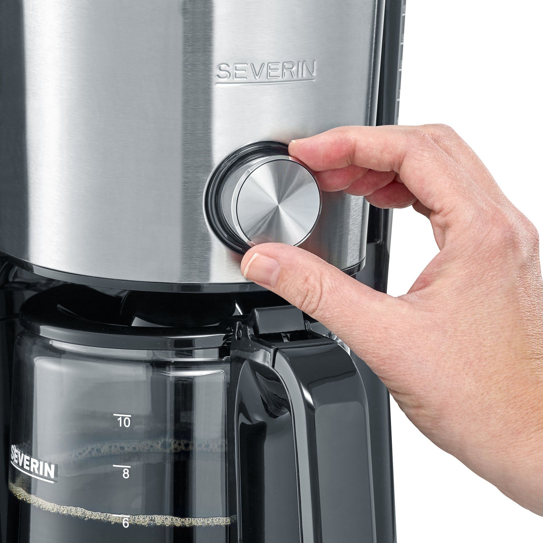 Severin Filterkaffeemaschine KA 4825, 1,25l Kaffeekanne, Papierfilter 1x4