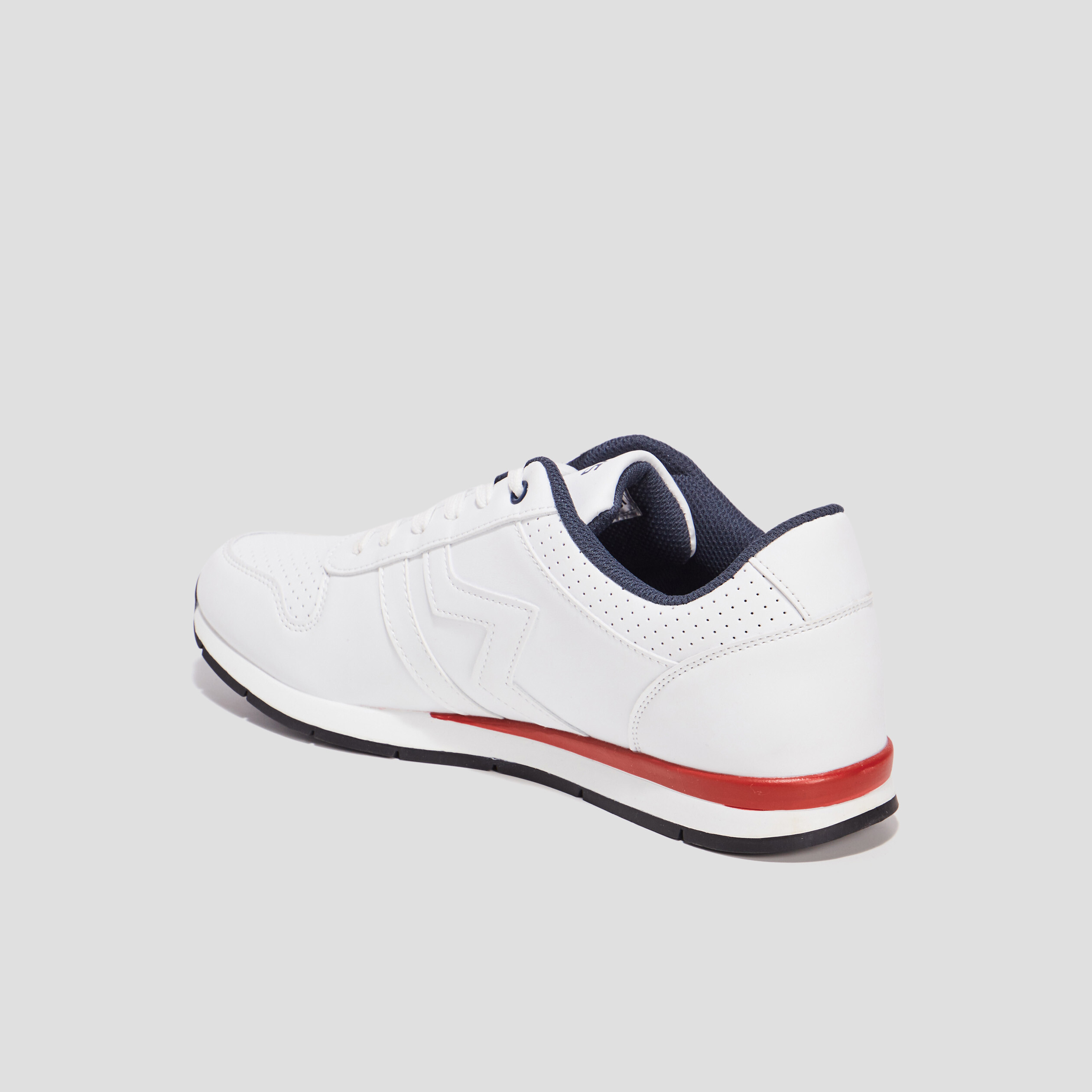 Baskets running à lacets Creeks blanc homme | La Halle