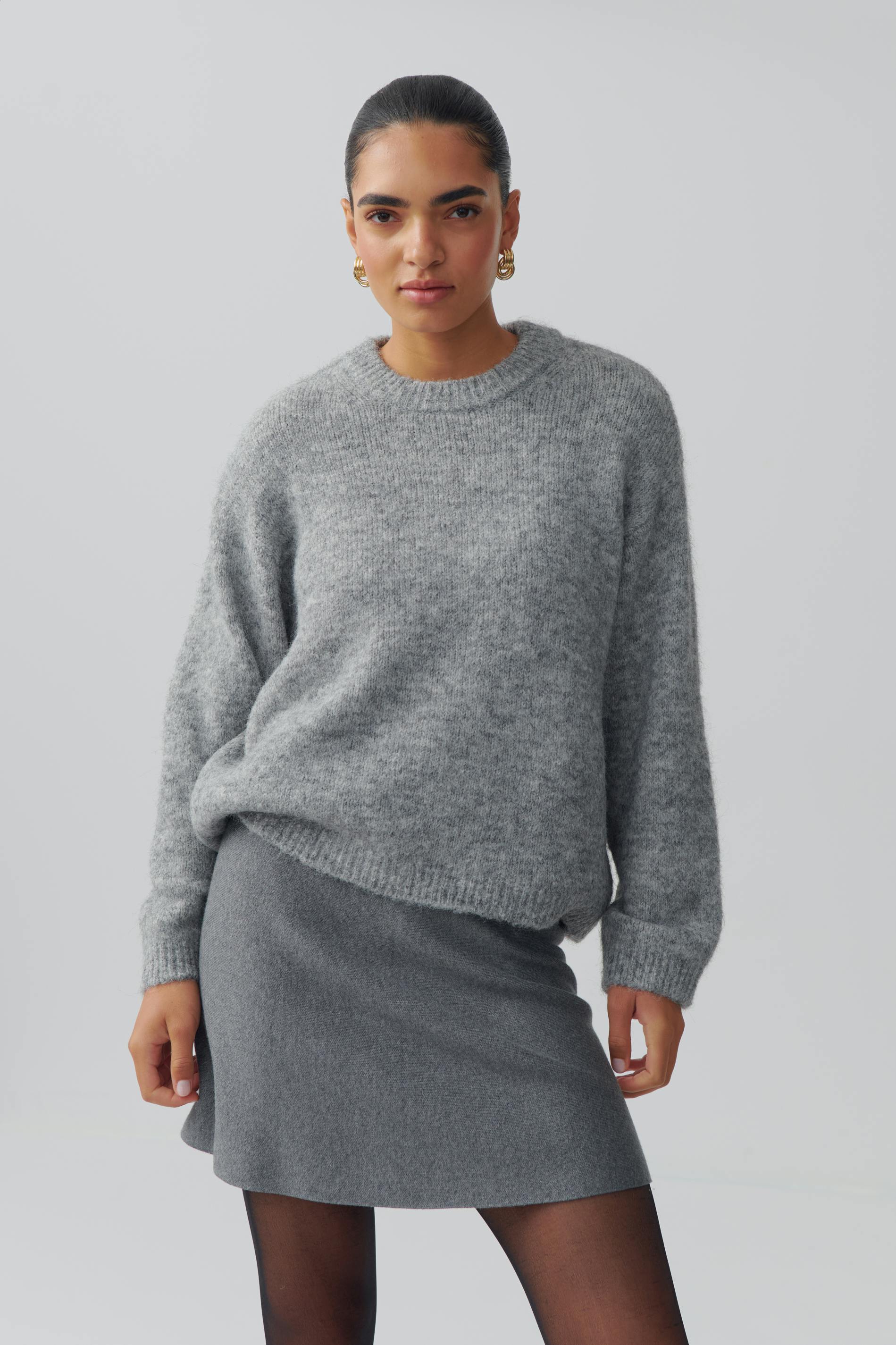 Boxy knitted sweater
