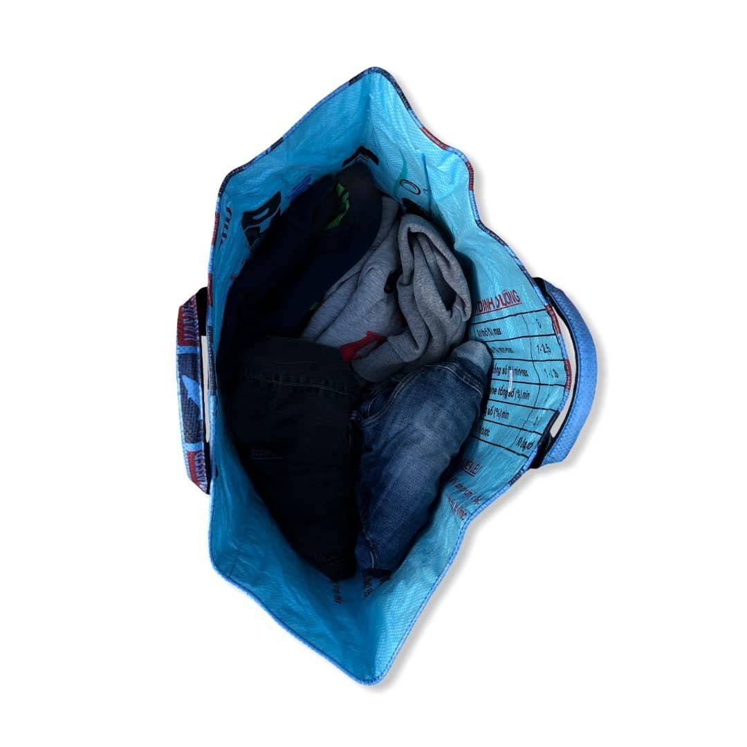 LK Trend & Style Aufbewahrungstasche Universaltasche, Wäschesammler, Spielzeugtasche, Aufbewahrungssack (Stylischer Aufräumsack, Universalbeutel), Upcycling Produkt