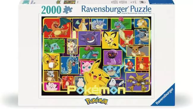 Puzzle 2000 Teile - Leuchtende Pokémon