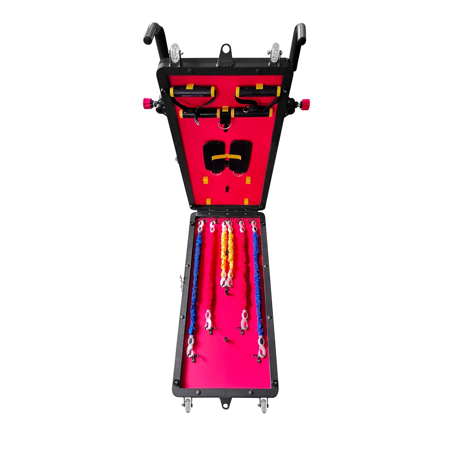 AsVIVA Multitrainer Multifunktionales 30 in 1 Fitness-Board AsVIVA FB1, 3 Widerstandsbänder mit Stärkegraden, kompaktes Design, klappbar