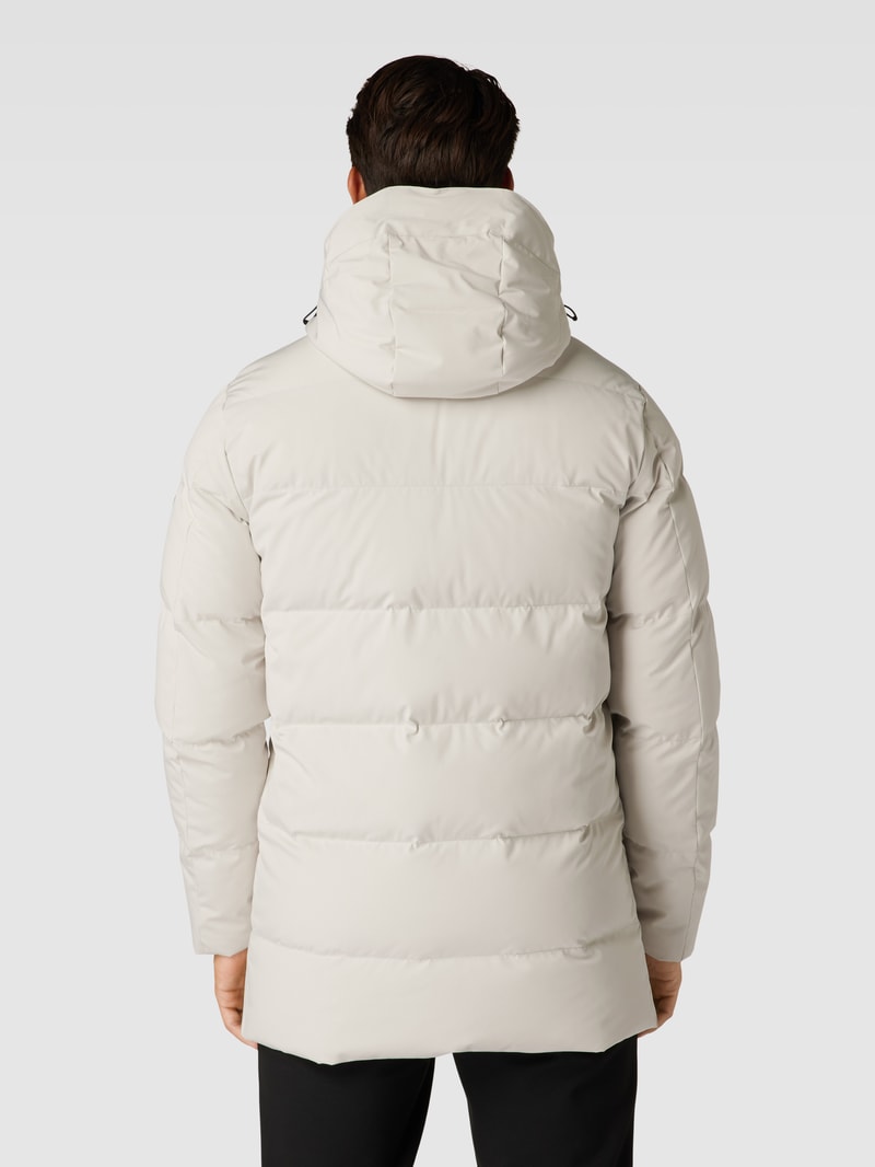 Steppjacke mit Steppnähten in offwhite