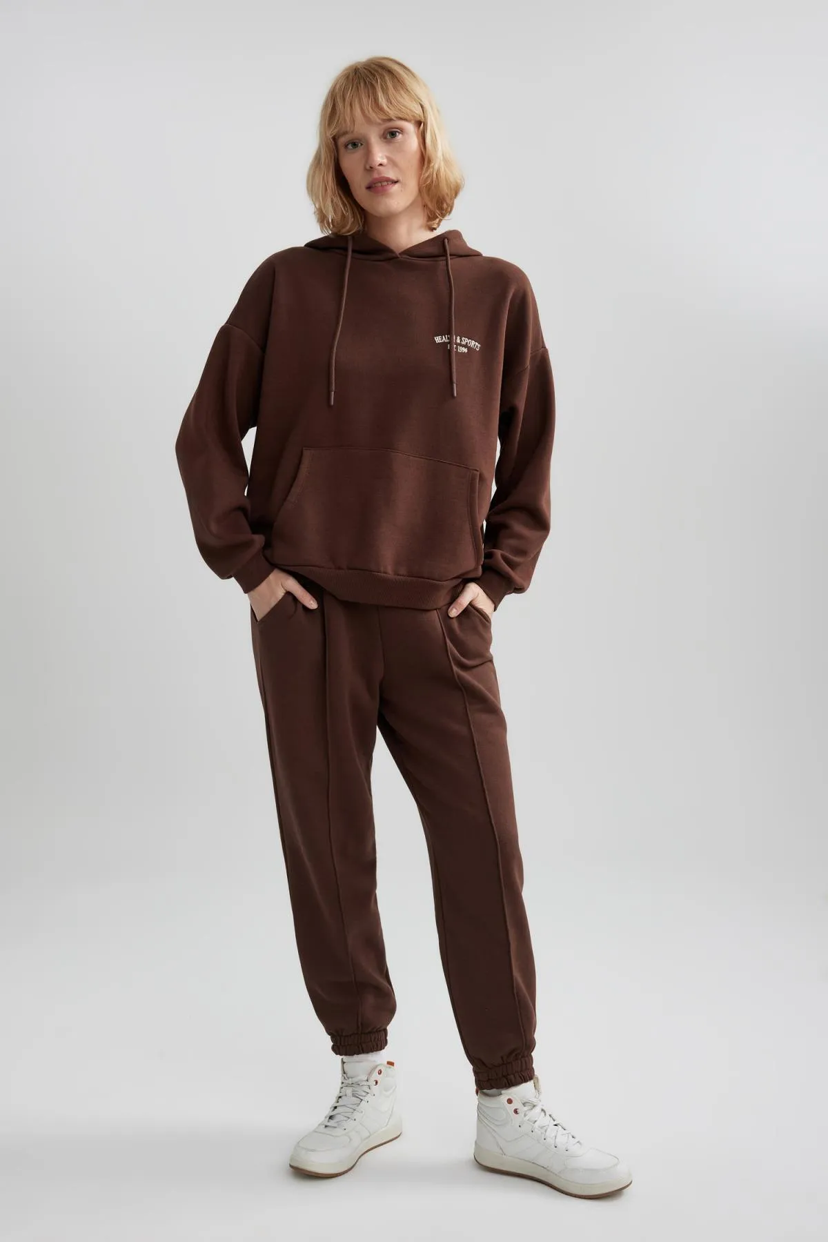 DeFacto  Weiches, flauschiges Sweatshirt mit Kapuze in Oversize-Passform