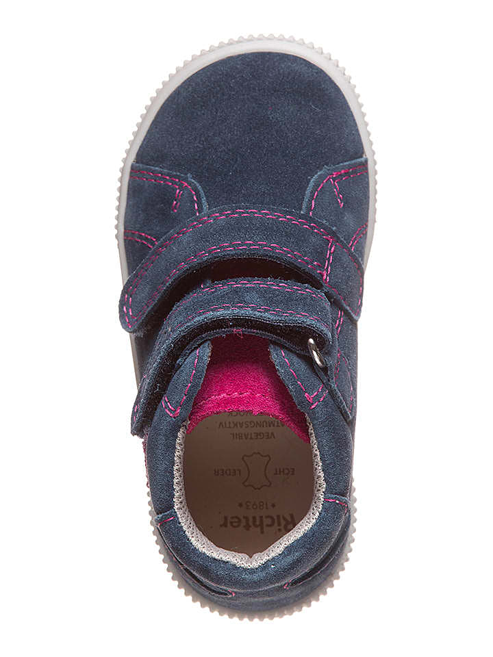 Richter Shoes Leder-Sneakers in Dunkelblau günstig kaufen 22