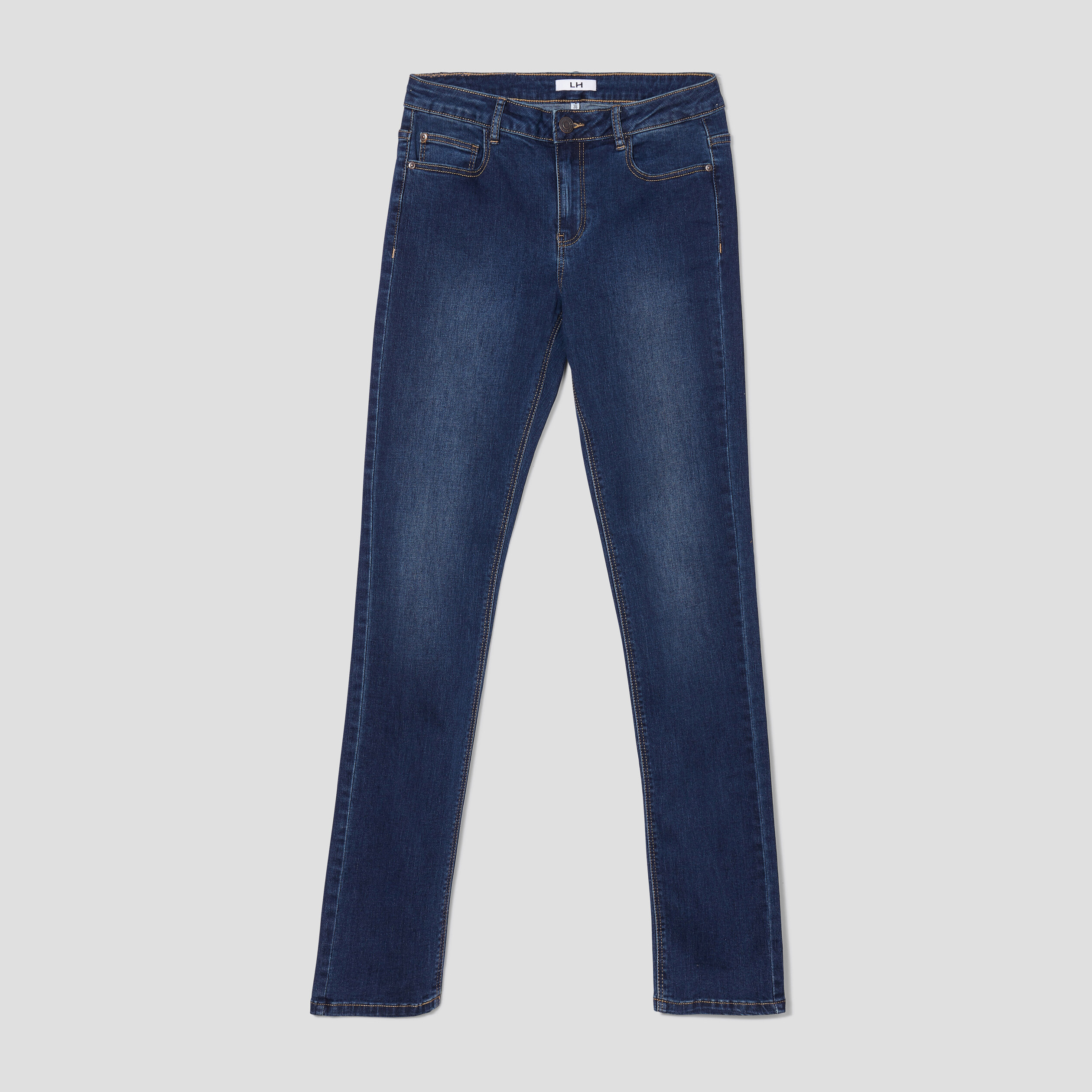 Jeans straight taille normale denim brut femme | La Halle