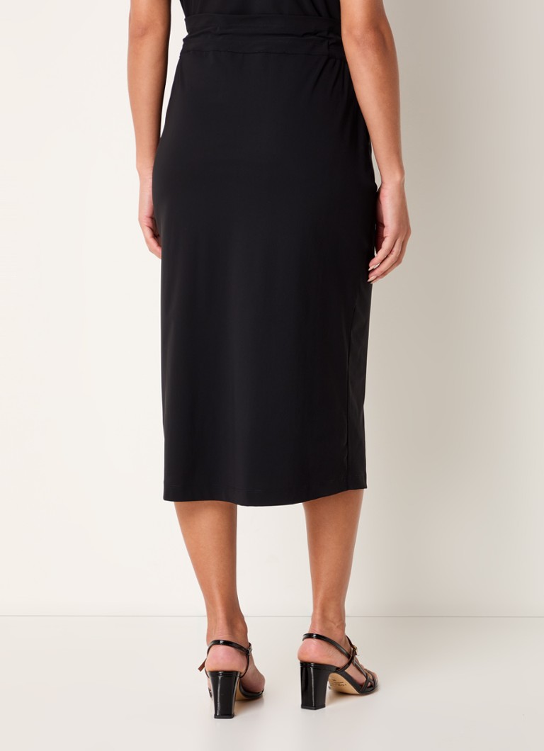 Expresso  High waist midi rok met trekkoord