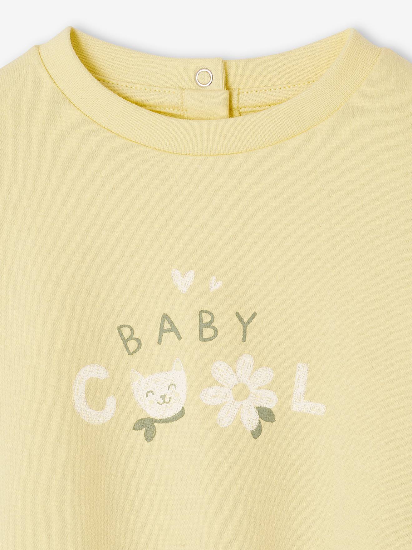 Vertbaudet Baby Sweatshirt BASIC Oeko-Tex - hellgelb