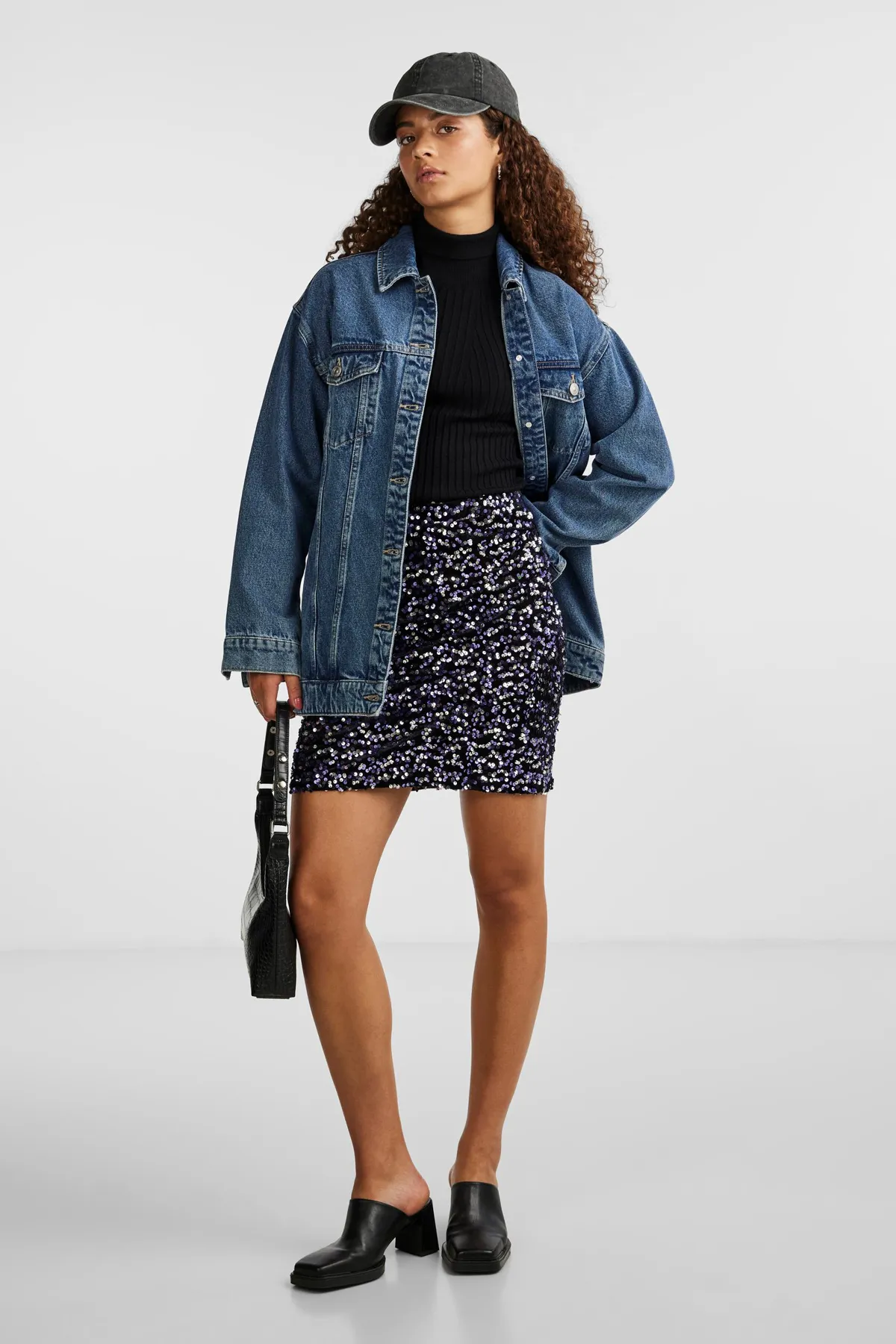 PIECES  Rock - Schwarz - Mini