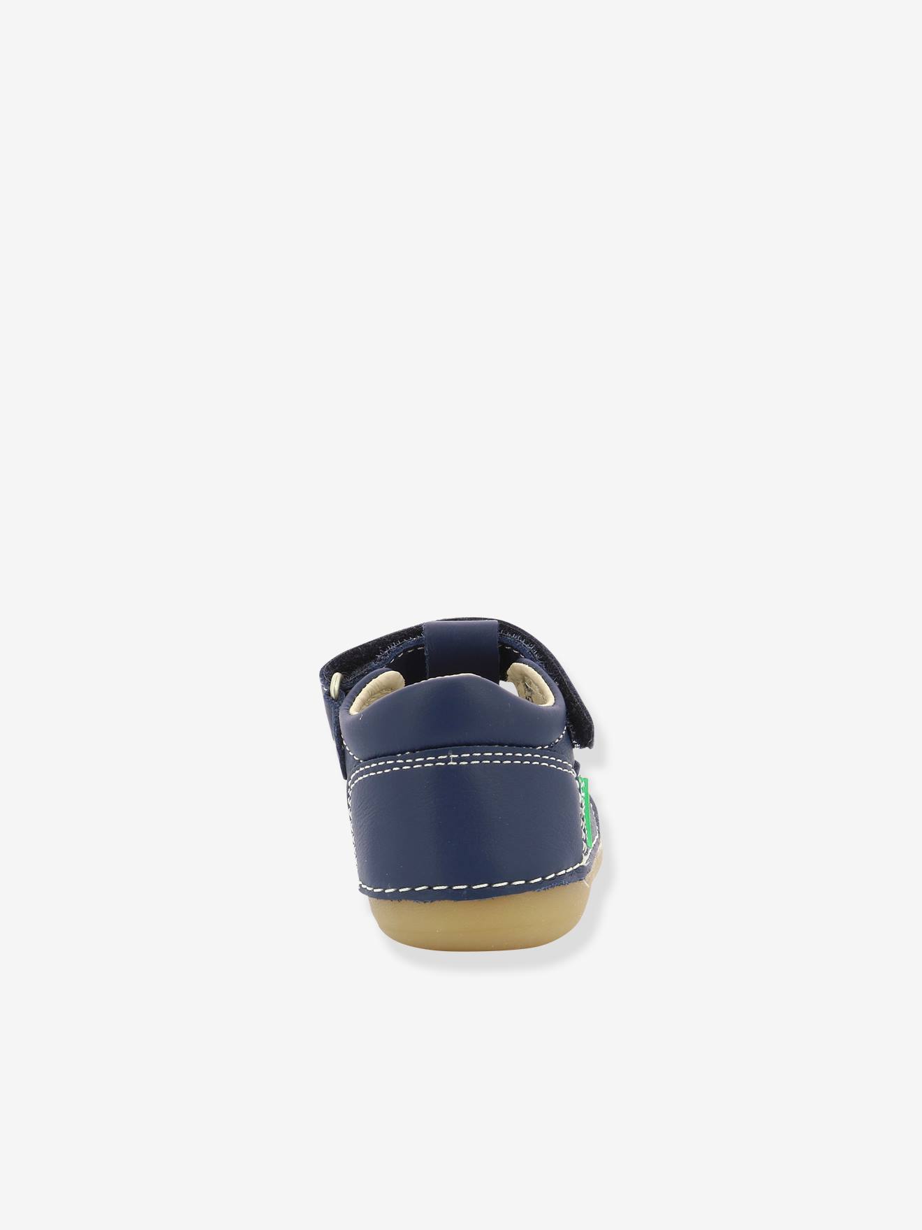 Sandales cuir bébé Sushy Originel Softers KICKERS® blanc