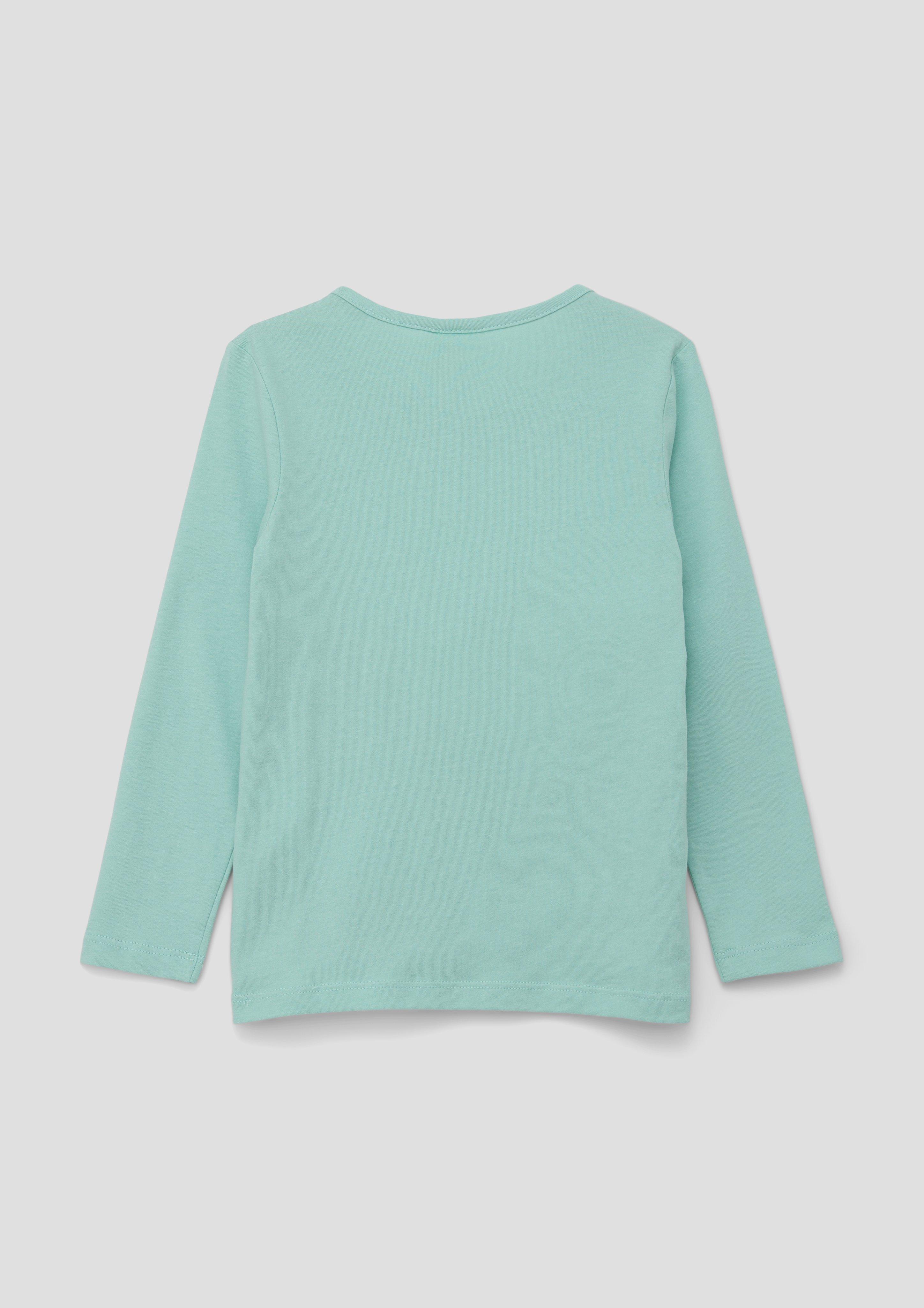 Longsleeve mit Blümchen-Applikation   2140029-6068