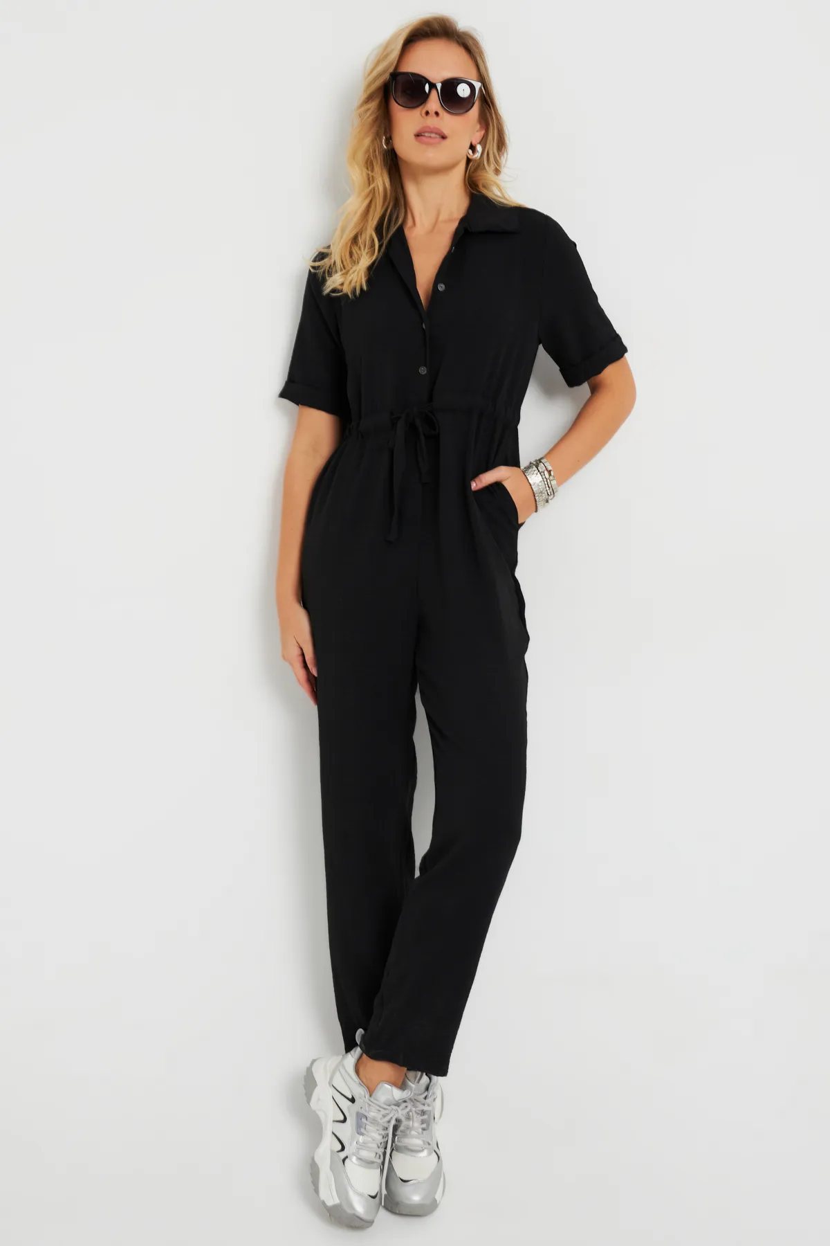Cool & Sexy  Jumpsuit - Schwarz - Regular Fit