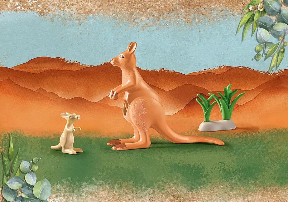 WILTOPIA - K&auml;nguru mit Jungtier