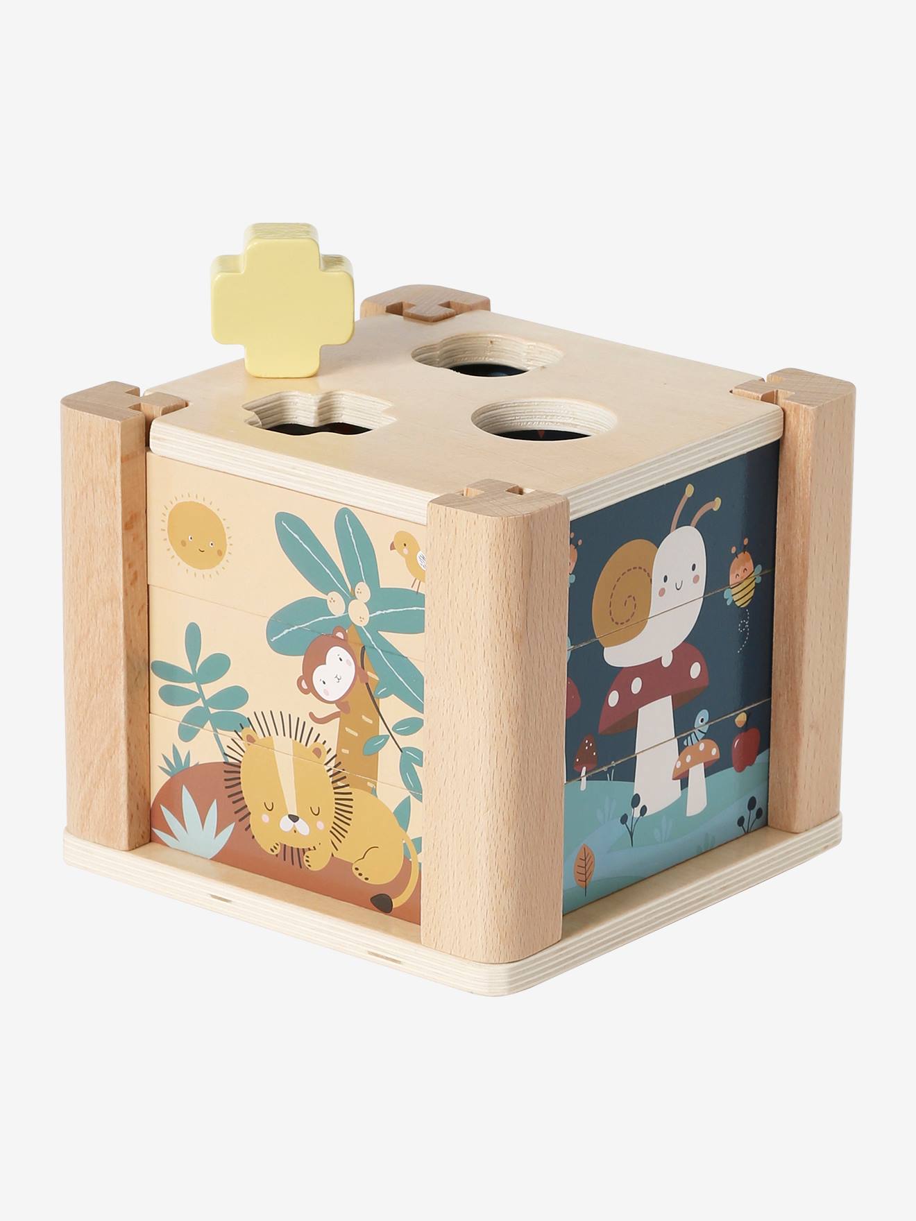 Vertbaudet Baby Activity-Würfel Holz FSC - grün
