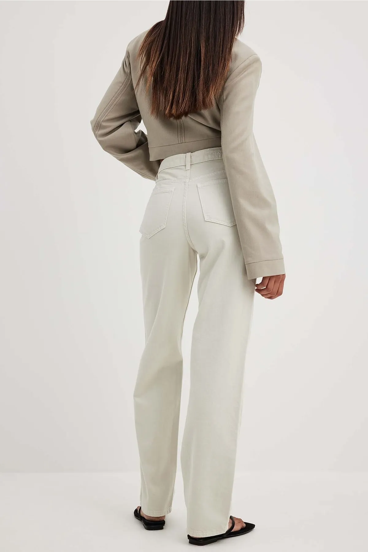 NA-KD  Jeans - Beige - Straight