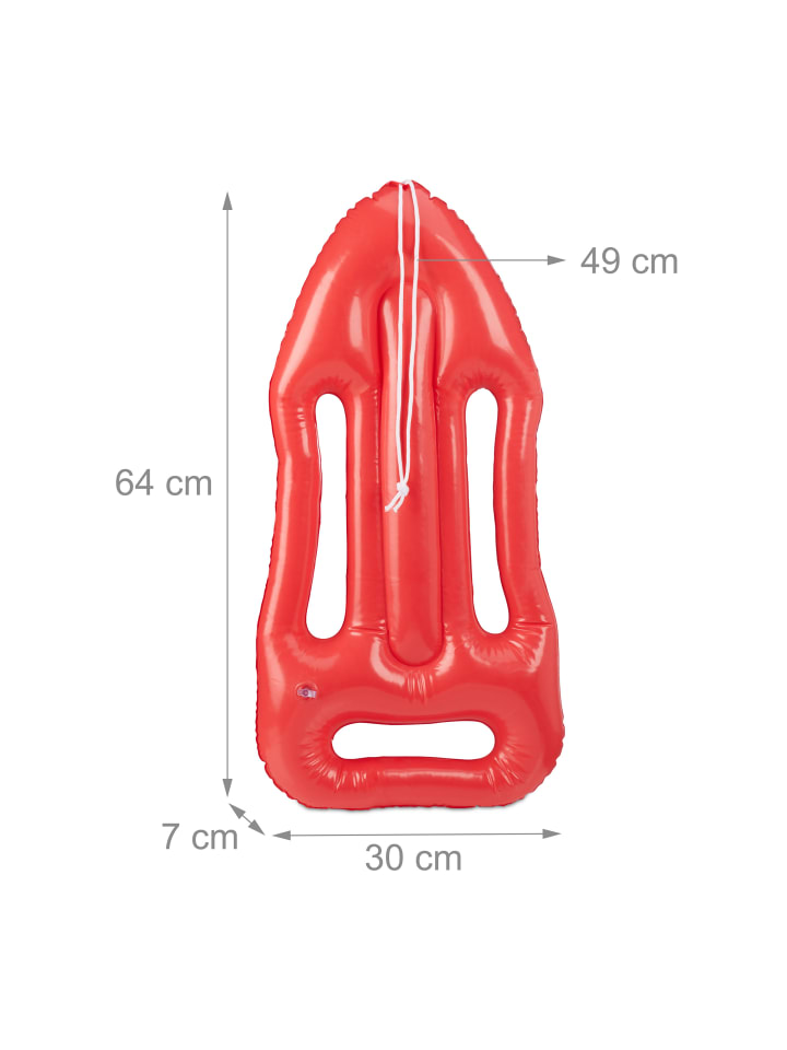 relaxdays 2x Aufblasrettungsboje in Rot günstig kaufen onesize