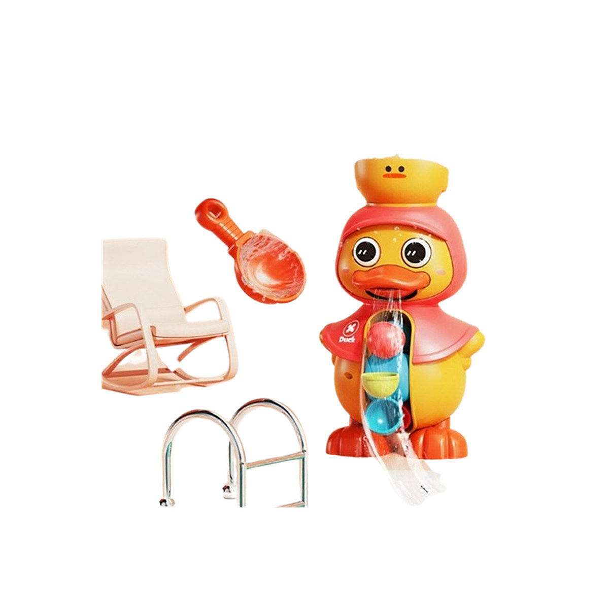 Baby-Badespielzeug Kleine gelbe Ente Badespielzeug