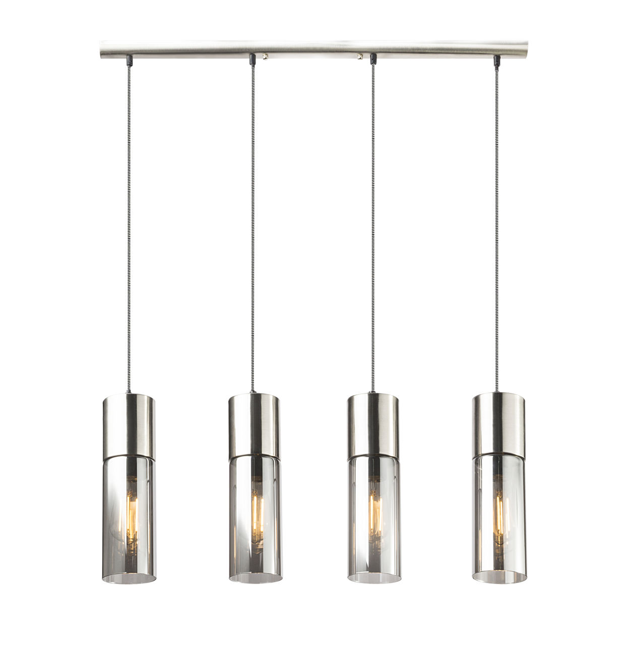 Globo Lighting - ANNIKA - Hängeleuchte Metall Nickel matt, 4x E27