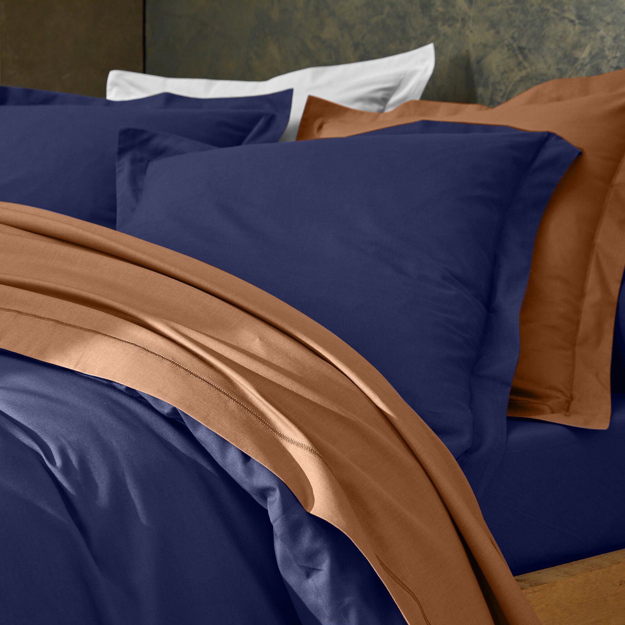 Linge de lit uni coton