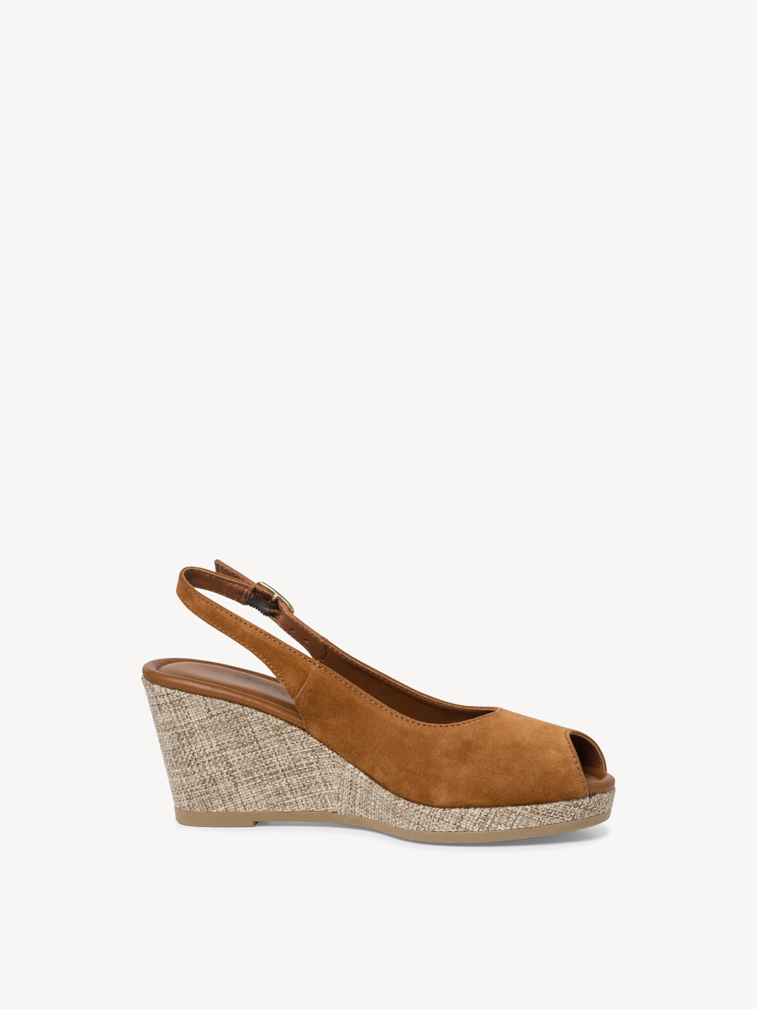 Sandale à talon en cuir - marron