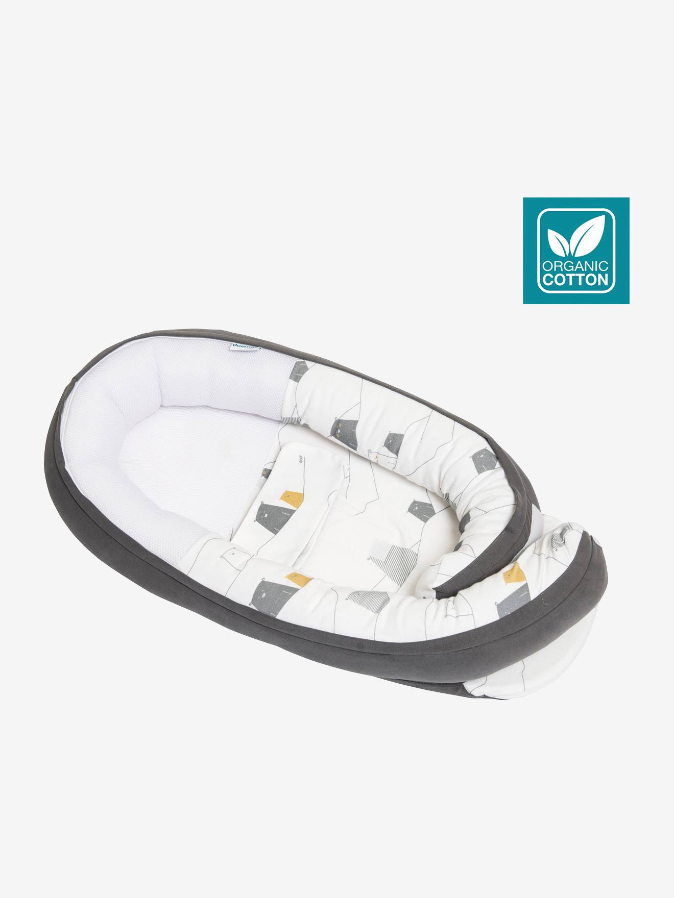 Réducteur de lit évolutif BABYMOOV Doomoo Cocoon bear grey