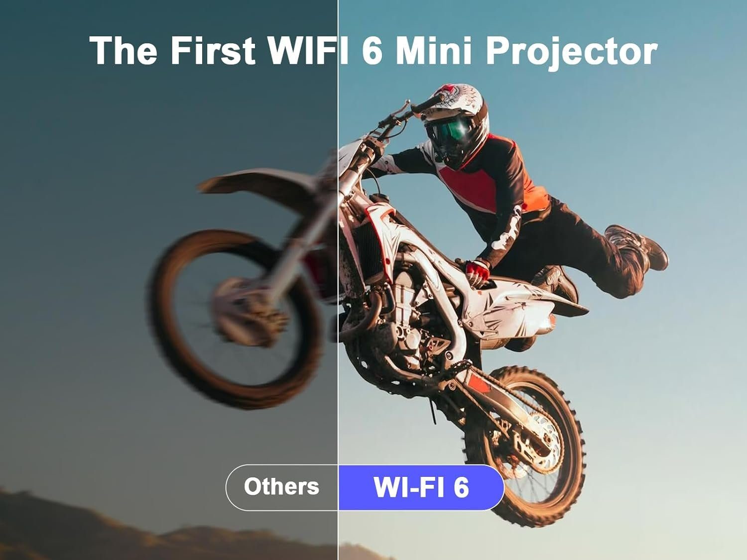 Magcubic 4K Beamer WiFi6 und Bluetooth 5.0 Portabler Projektor (200 lm, 10000: 1, 3840 x 2160 px, mit Eingebaute Android OS 11.0 Projektor YouTube 130 Zoll360-Grad-Flip)